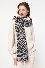 Pieces Bufanda fina de cebra blanco