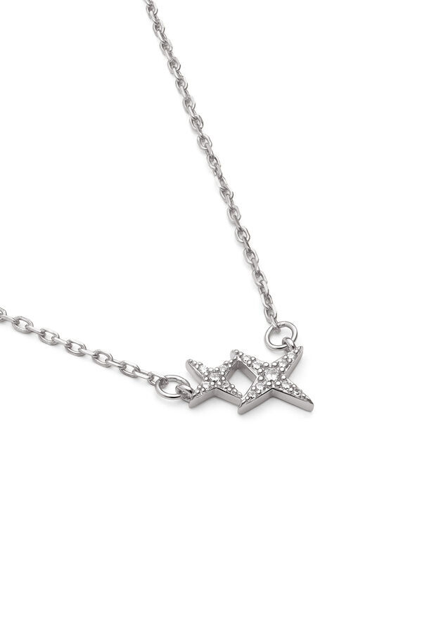 Singularu Collar Duo Spark Plata gris