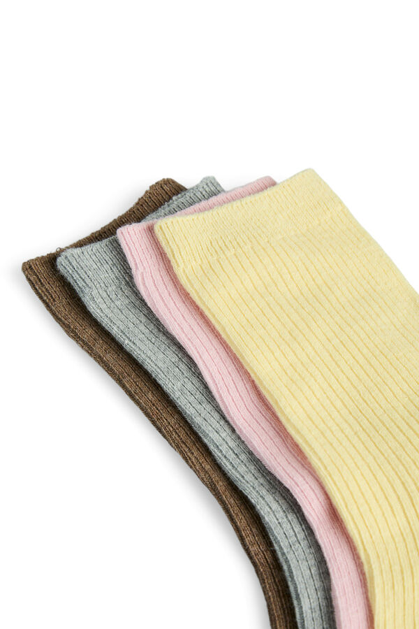 Pieces Set calcetines colores amarillo
