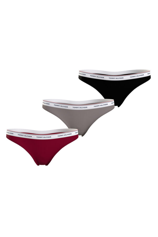 Tommy Jeans Pack de 3 tangas Logo estampado