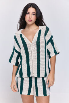 Pieces Camisola de malha estampada