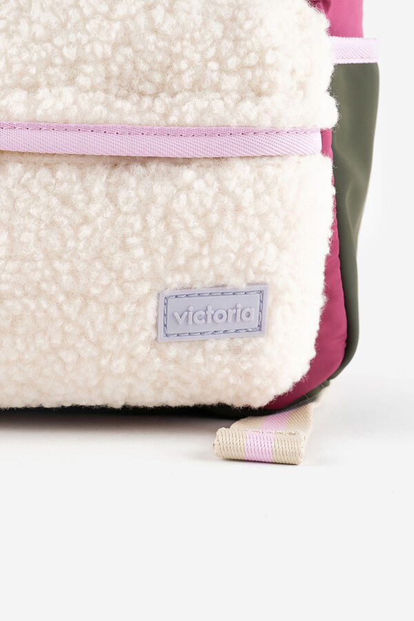 Victoria Mochila de nylon multicolor burdeos