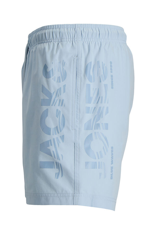 Jack & Jones Ba&ntilde;ador detalle logo contraste azul