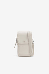 Vilanova Leather Effect Mobile Phone Bag with Flap nude