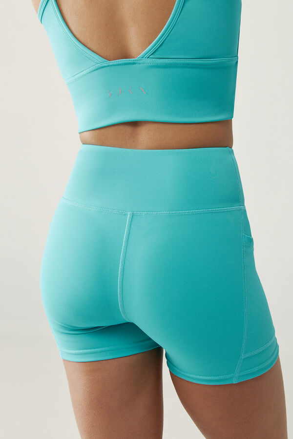 Born Living Yoga Short Seia Capri Blue bleu