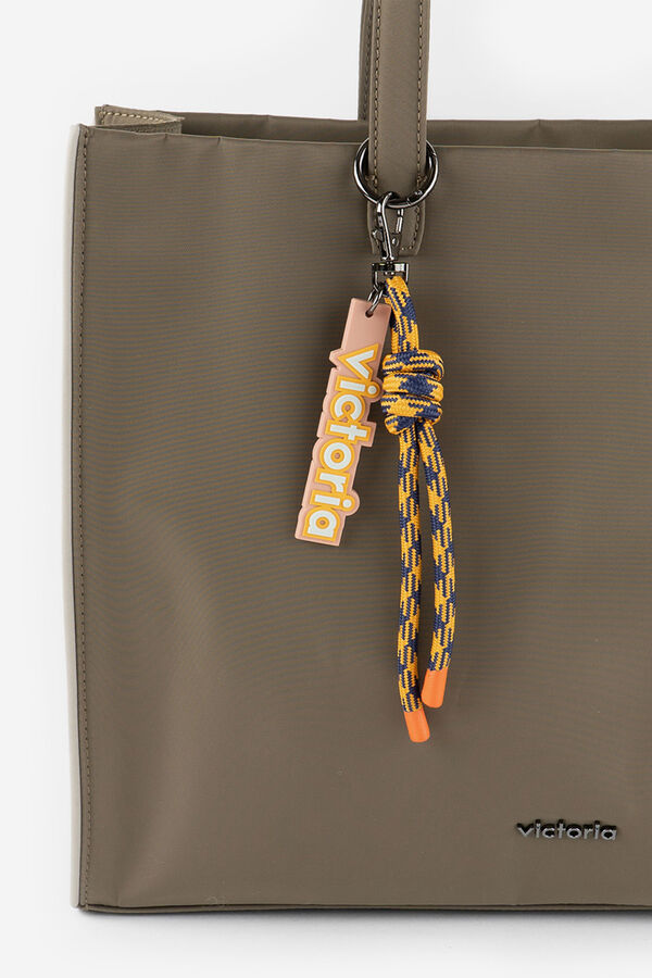 Victoria Rigid nylon shopper Kaki