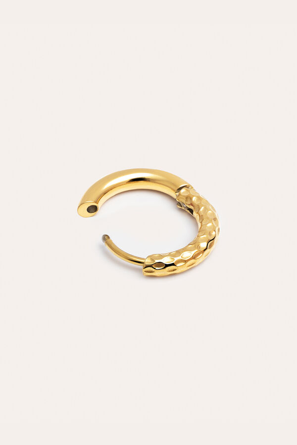 Singularu Pendiente Suelto Aro River S Acero Ba&ntilde;o Oro amarillo