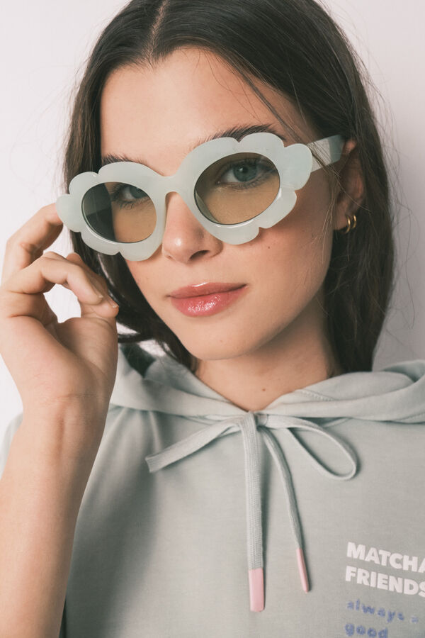HI&BYE Gafas sol verde funda verde