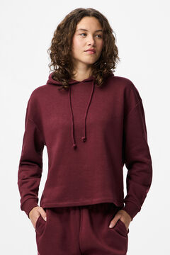 Pieces Sweatshirt b&aacute;sica com capuz