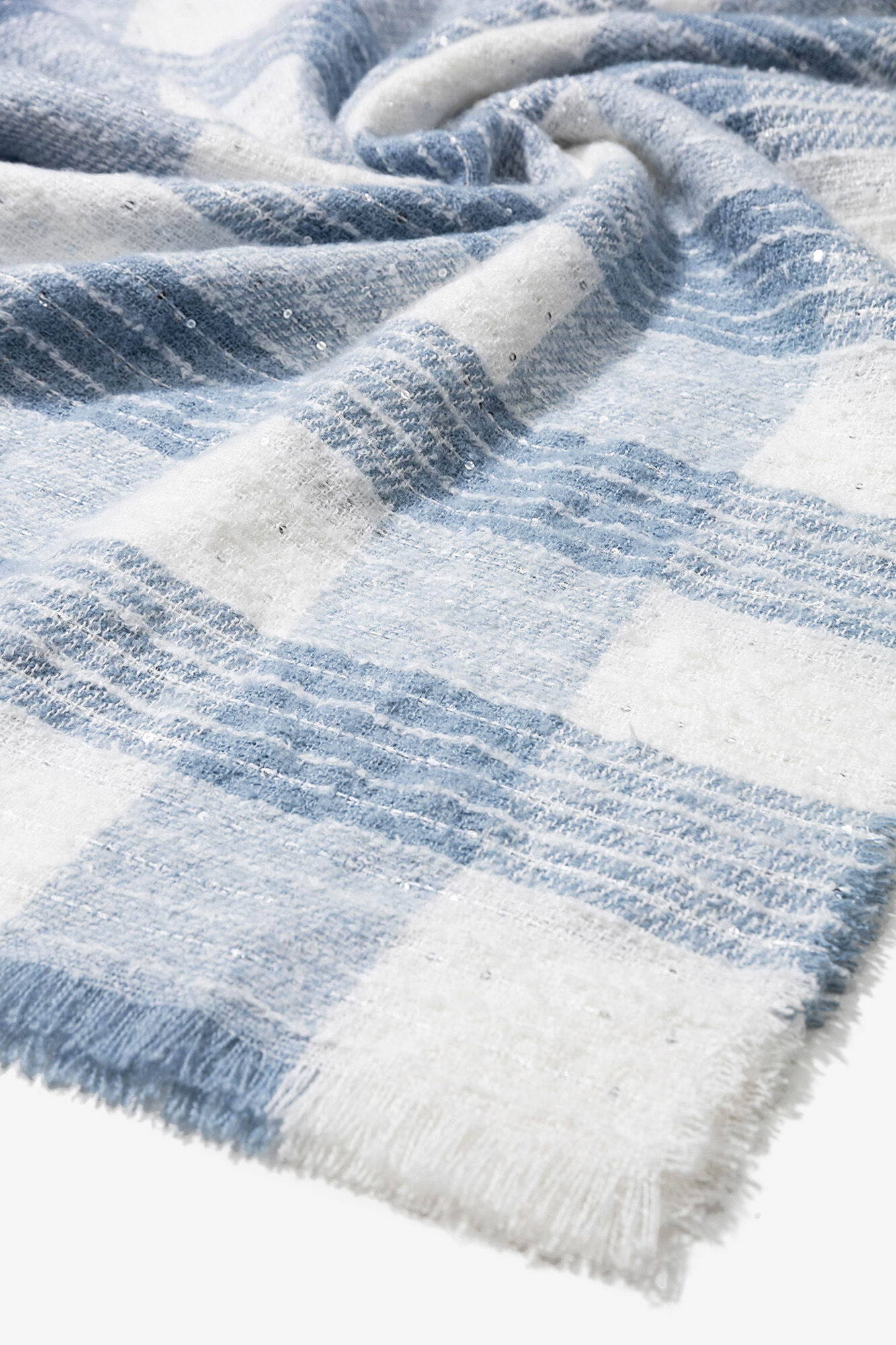 Vilanova Bufanda a cuadros azul