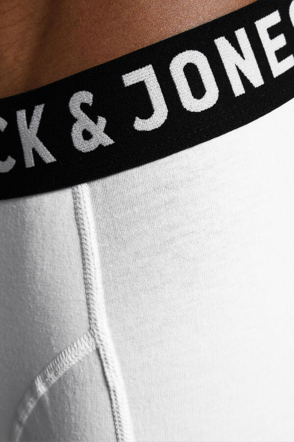 Jack & Jones Contrast logo boxer feh&eacute;r