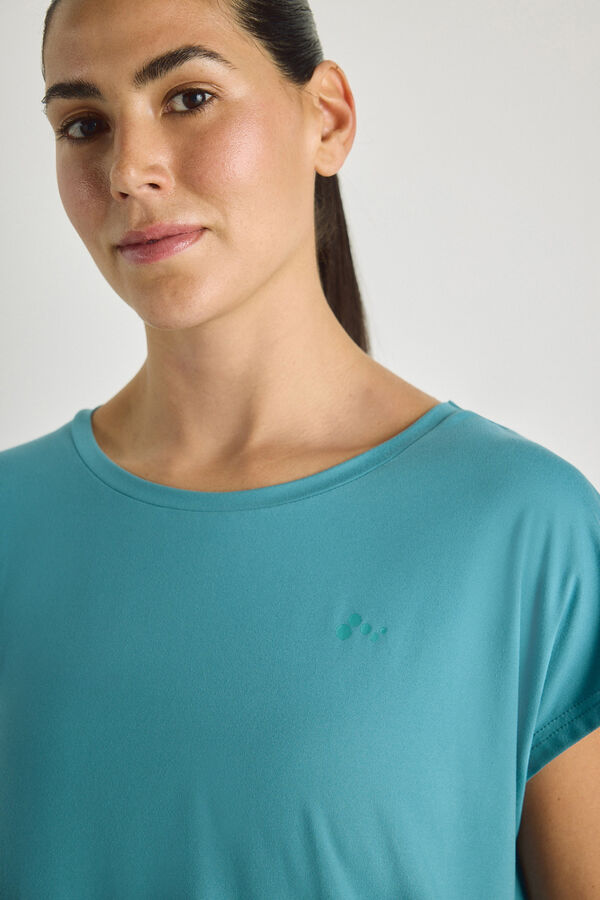 Only Play T-shirt de manga curta soft azul