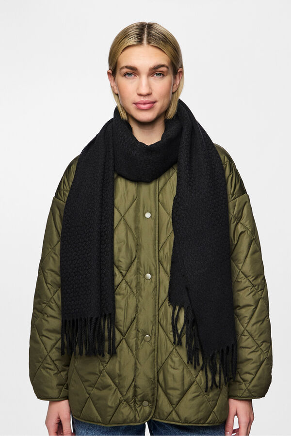 Pieces Bufanda b&aacute;sica negro