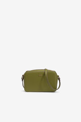 Vilanova Bolsa transversal com efeito de couro verde