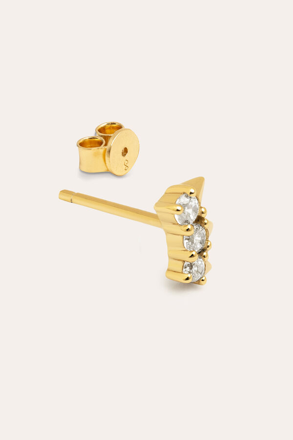 Singularu Loose Earring Claw Silver Gold Plated printed