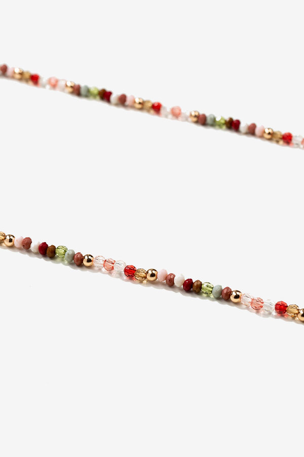 Vilanova Corrente para &oacute;culos com detalhes de cores vermelho