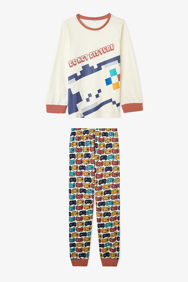 Penti Boys Gaming Printed Long Sleeve 2-Piece Pajama Set printed
