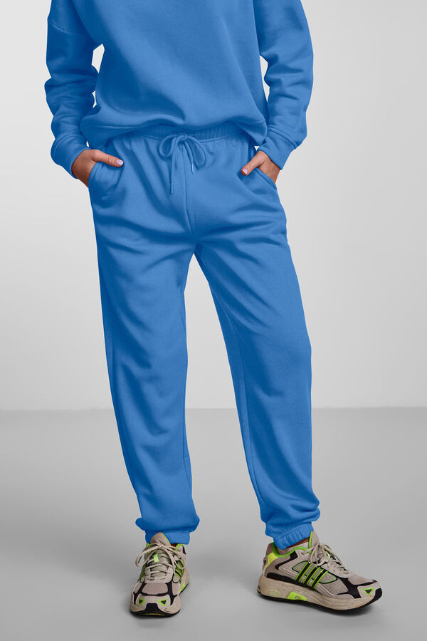 Ofertas en pantalones jogger azules de mujer