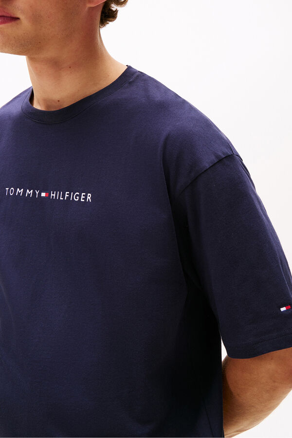 Tommy Jeans T-shirt with logo print blue