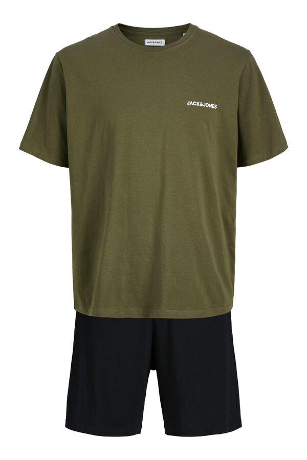 Jack & Jones Conjunto pijama corto verde