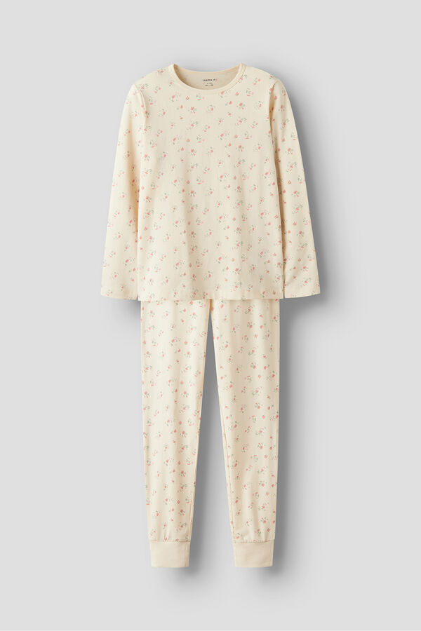Name it Pijama ni&ntilde;a flores beige