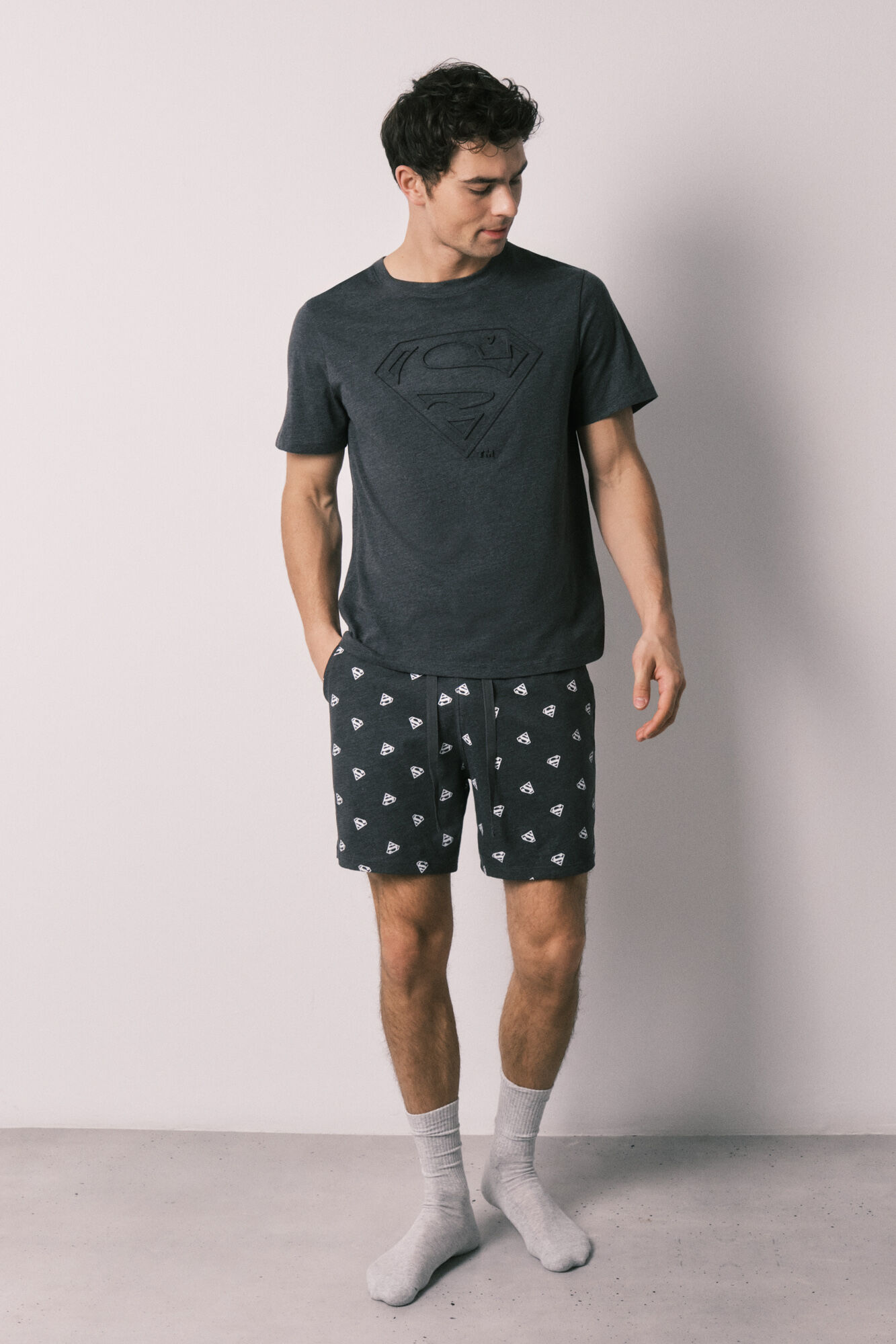 Women'secret Pamučna mu&scaron;ka kratka pidžama Superman