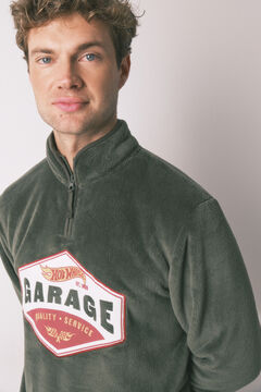 Women'secret Pijama comprido masculino polar verde Hotwheels