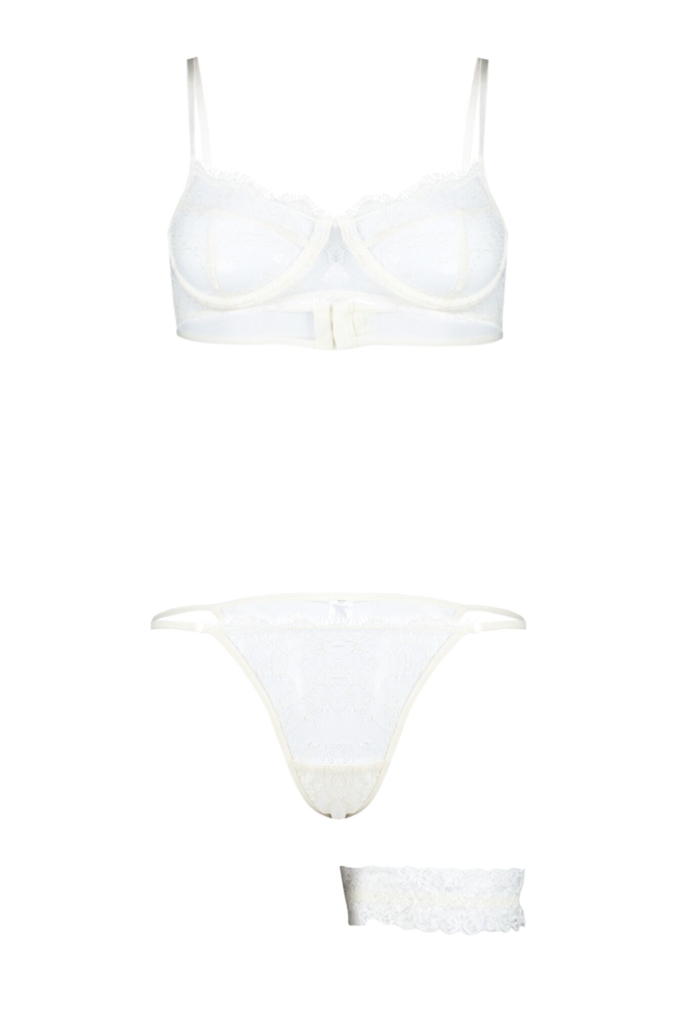 Trendyol Conjunto de lencer&iacute;a de novia