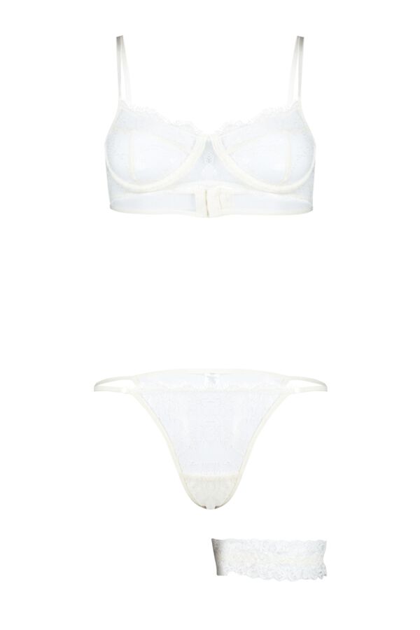 Trendyol Menyasszonyi feh&eacute;rnemű szett feh&eacute;r