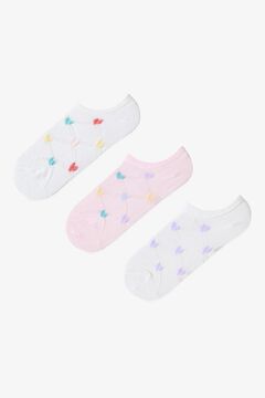 Penti Pack 3 calcetines cortos corazones