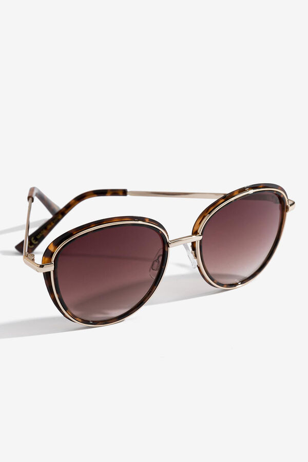 Vilanova Gafas de Sol Redondas Combinadas estampado