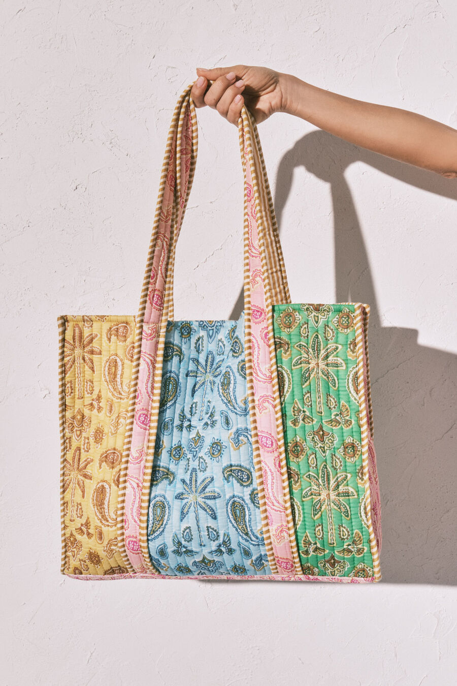 Bolso grande estampado multicolor