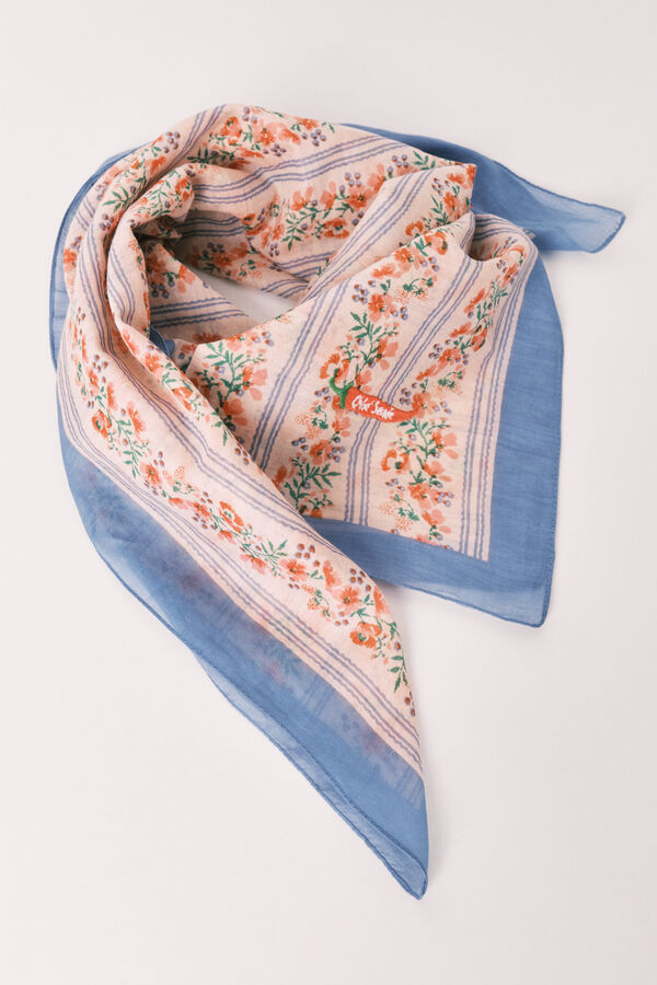 Women'secret Multicoloured striped print scarf beige