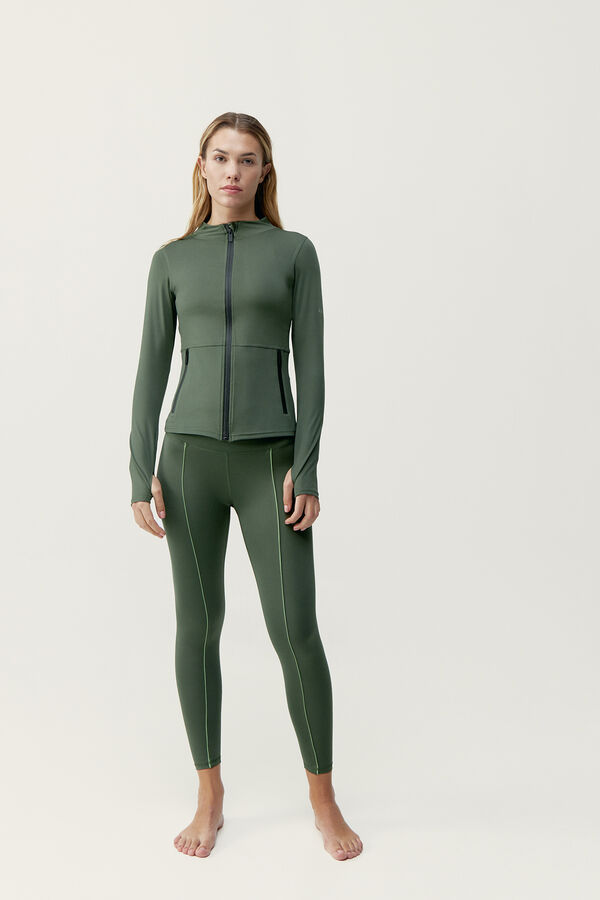 Born Living Yoga Jacket Ivet Jade Grey beige