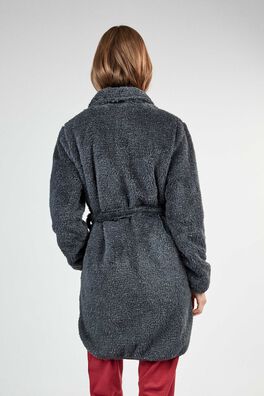 Bata cuello smoking con detalle lurex