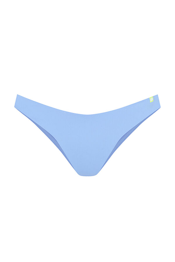 Womensecret Blue ruched Brazilian bikini bottoms Plava