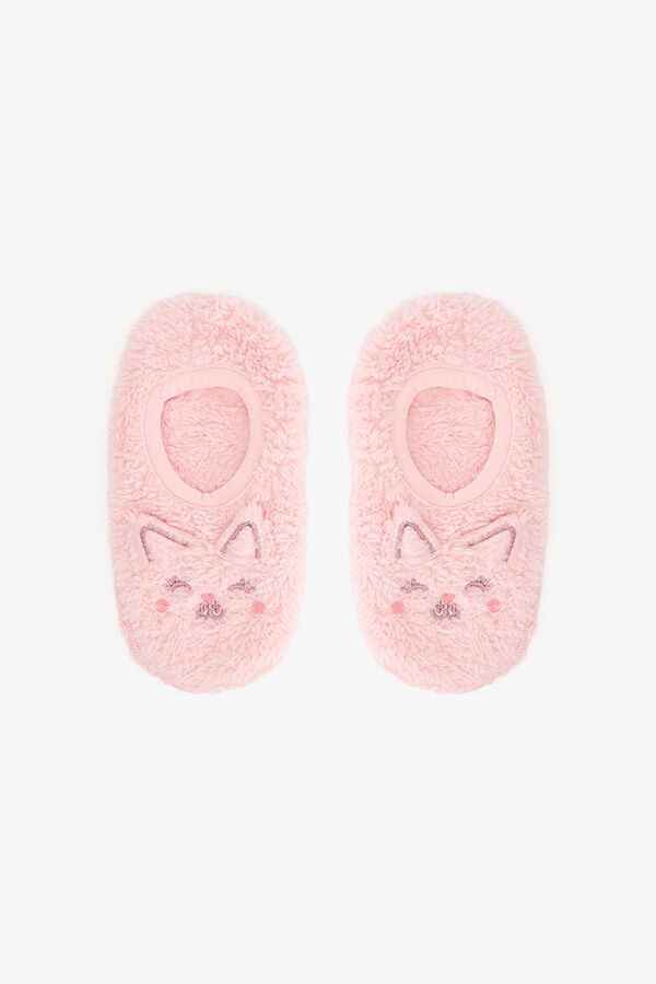 Penti Zapatillas de casa antideslizantes Sweety para ni&ntilde;as fucsia