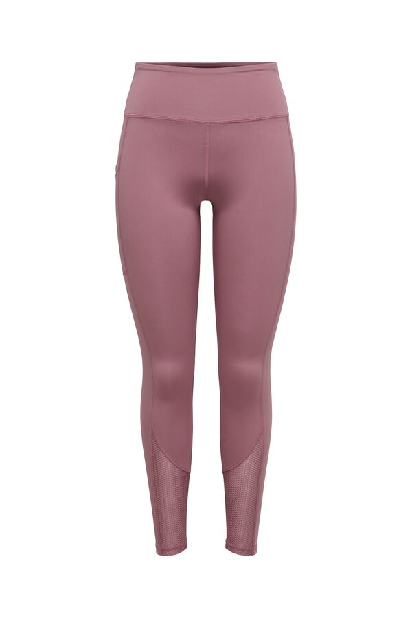 Only Play Legging con detalle Mesh fucsia