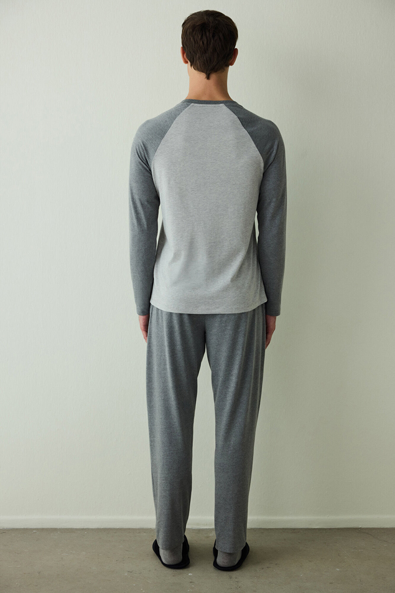 Penti Conjunto de pijama de algod&atilde;o de manga comprida masculino