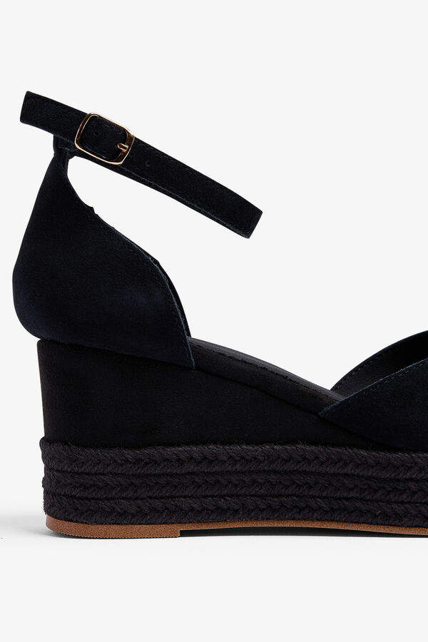 Popa Sand&aacute;lia cunha baixa Cantalar Black preto