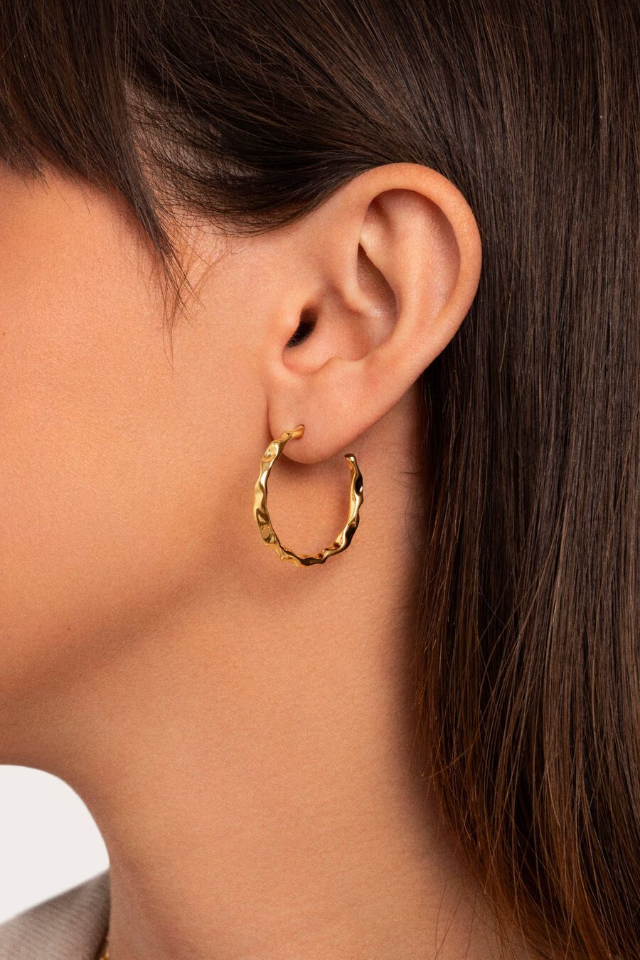 Pendientes Aro Lake Baño Oro