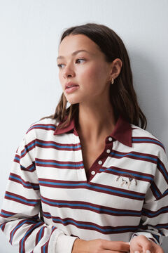 Women'secret Beli i bordo polo sa prugama