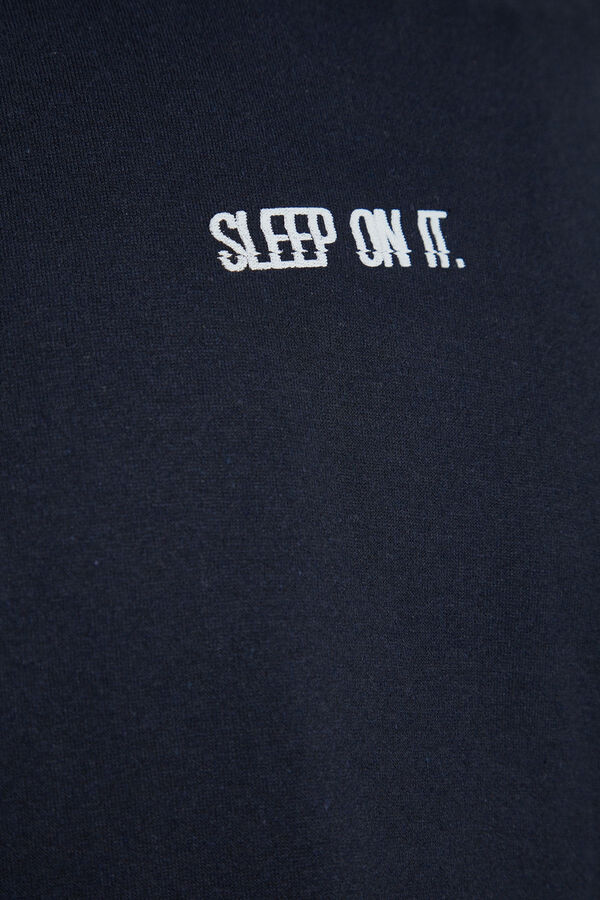 Trendyol Conjunto pijama largo liso azul "Sleep on it" azul