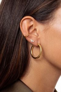 Singularu Pendiente Suelto Freesia Spark Plata Ba&ntilde;o Oro