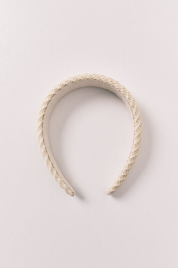 Women'secret Bandolete em r&aacute;fia natural cru