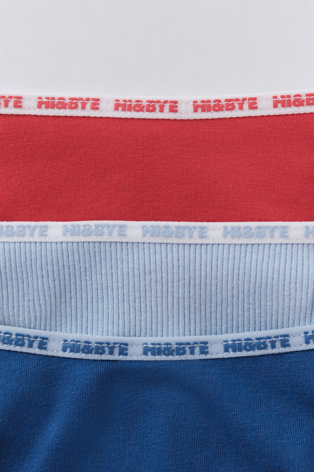 HI&BYE Pakovanje od 3 japanke, crvene, plave, plave