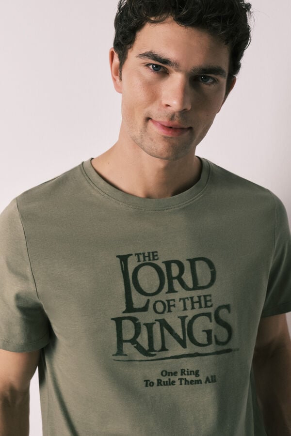 Women'secret Mu&scaron;ka kratka pidžama od pamuka Lord of the Rings Kaki
