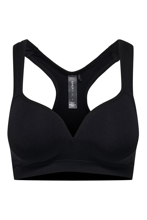 Only Play Sujetador deportivo intensidad media negro