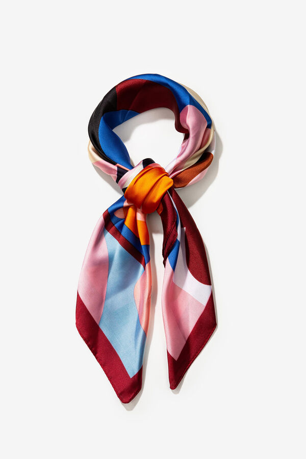 Vilanova Floral Satin Bandana pink