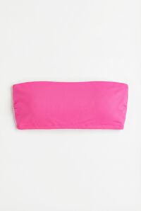 HI&BYE Roze jednobojni top bikini bandeau